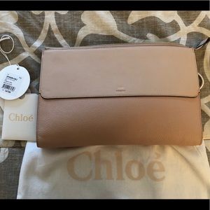 Chloe Joe clutch - Cement Pink